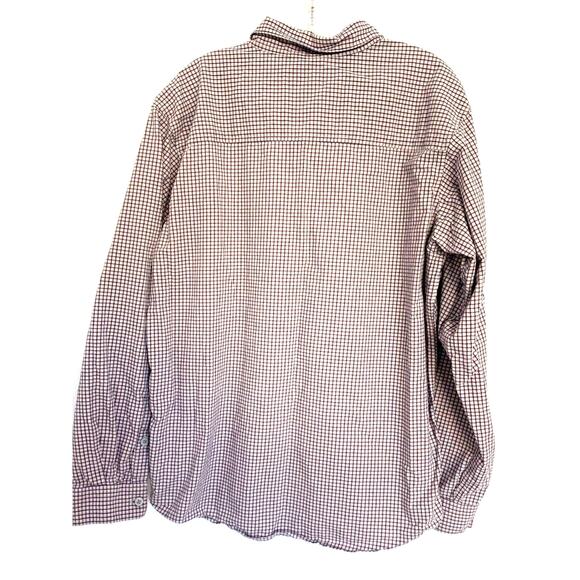 Columbia Sport Button Down L Shirt Mens Plaid Check Long Sleeve Business Casual - Picture 2 of 9